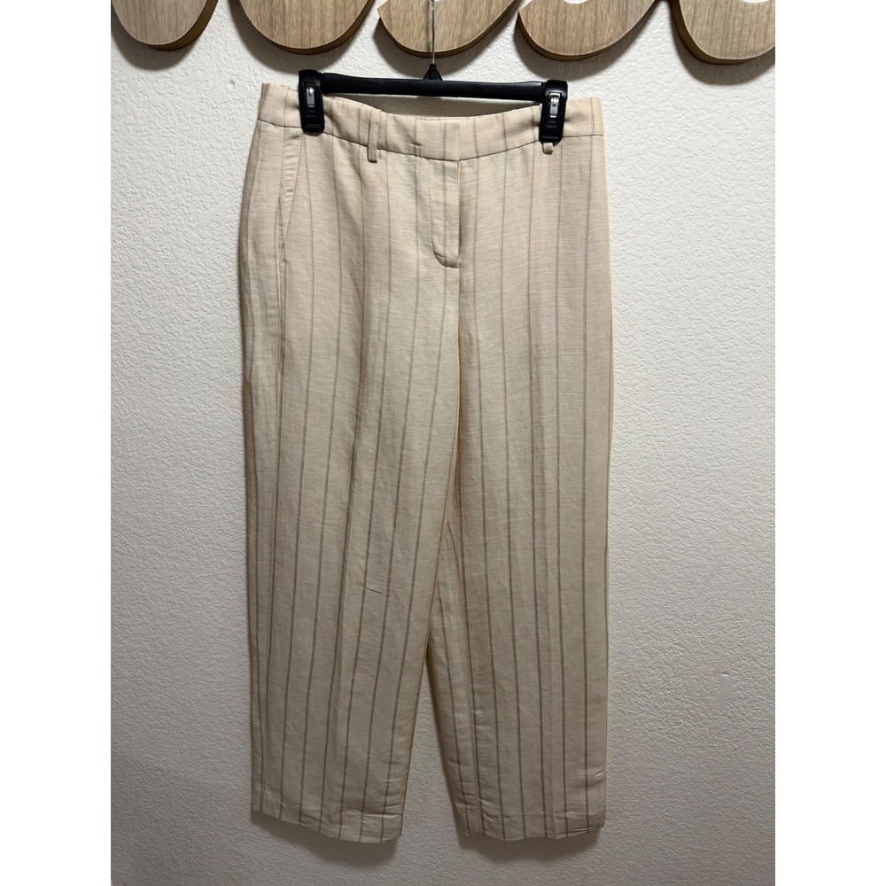 NWT J. crew Striped Pants Tan Size 6